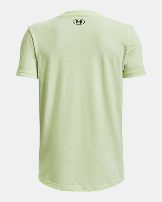 Boys' Project Rock Hard Work Mix Short Sleeve in Green image number 1